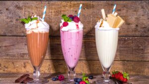 Dairy foods causing bloating and digestive issues in lactose-intolerant people.