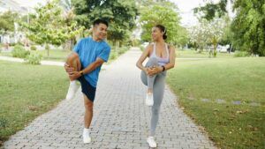 image showing how regular exercise supports weight regulation, improves insulin sensitivity, and promotes a healthier gut microbiome linked to reduced obesity risk