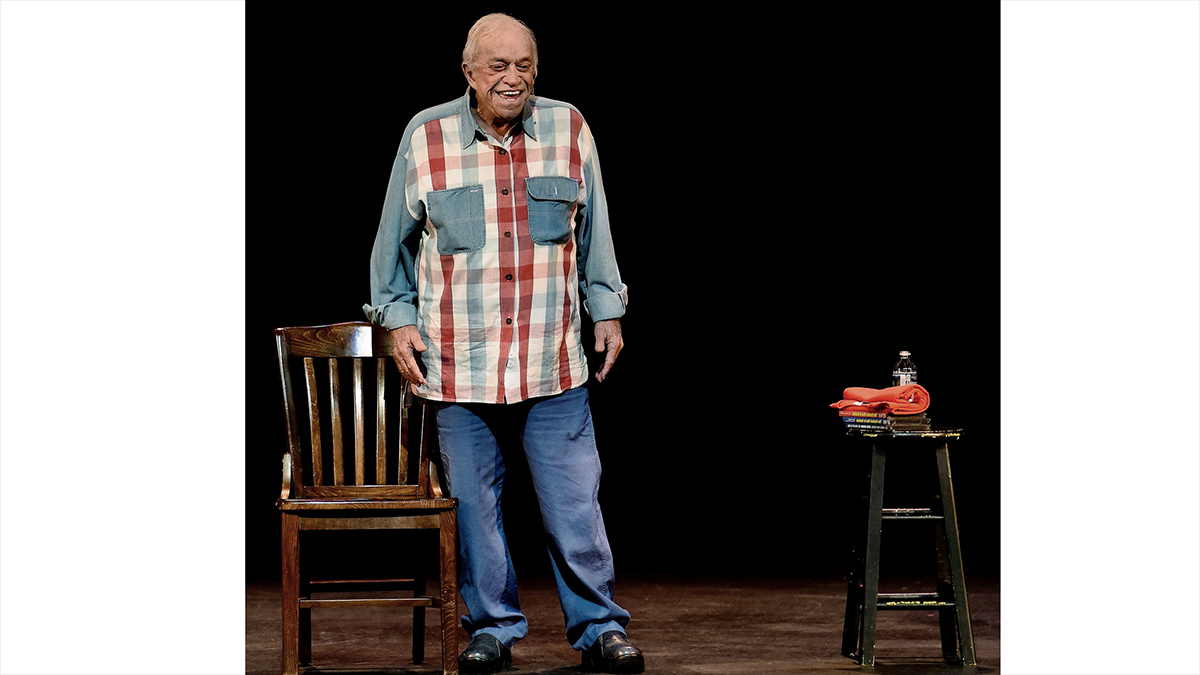 James Gregory acting on stage